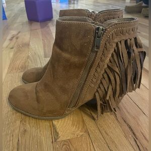 Indigo Rd fringe booties